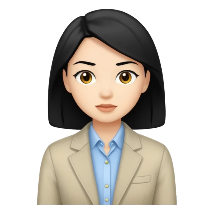 black hair, pretty bratz baddie sticker