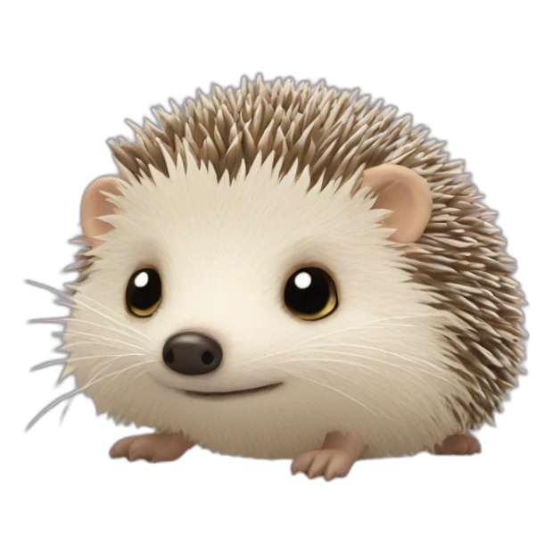 Hedgehog with embroidery sticker