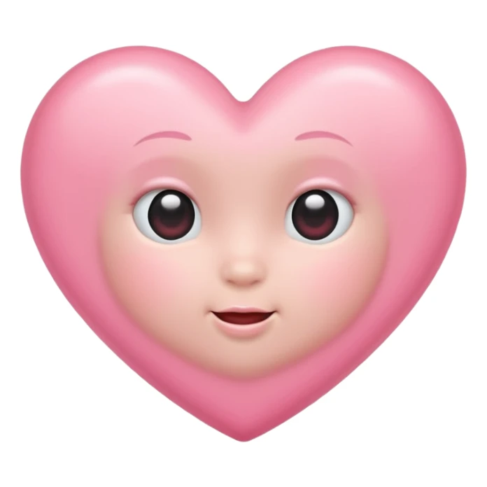 Baby pink heart sticker