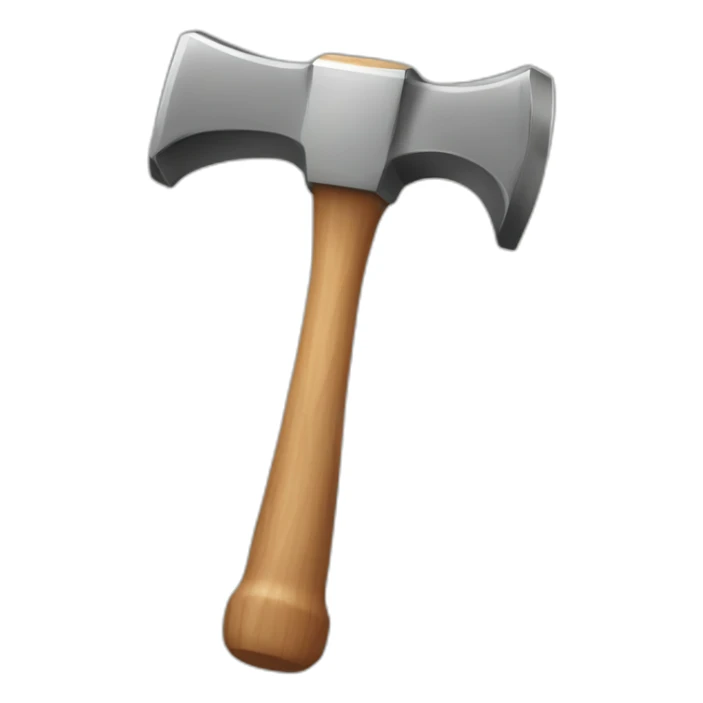 Hammer with bold word "NO!" on the head of the hammer sticker