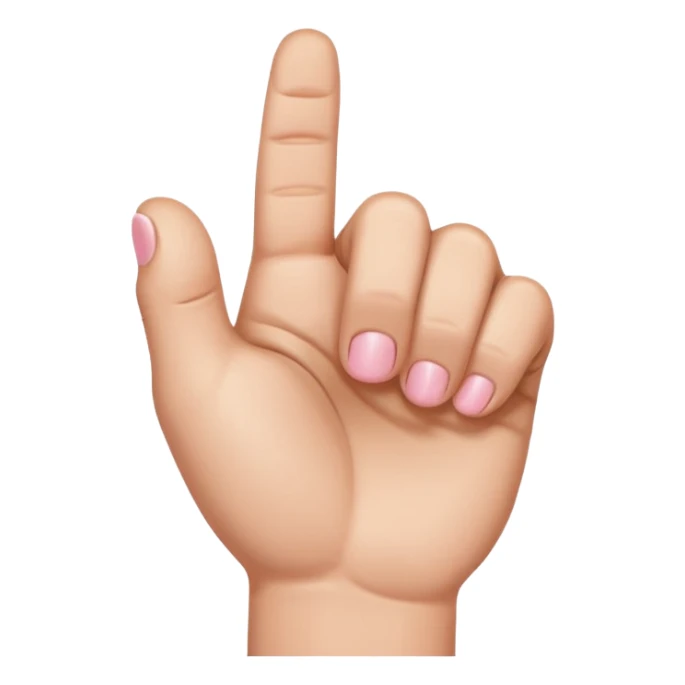 pinky finger sticking out of fist sticker