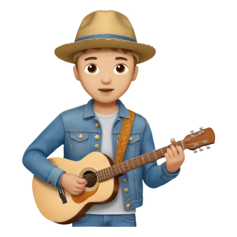 Junior H y Natanael Cano tocando la guitarra  sticker