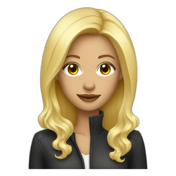 Blonde female Music producer sticker