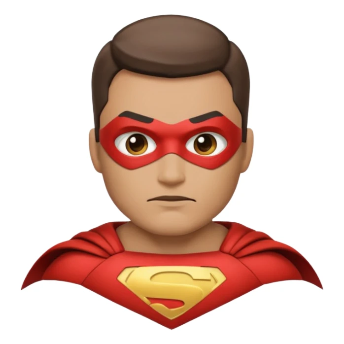 Generate super hero abstract emoji, father in superhero family sticker