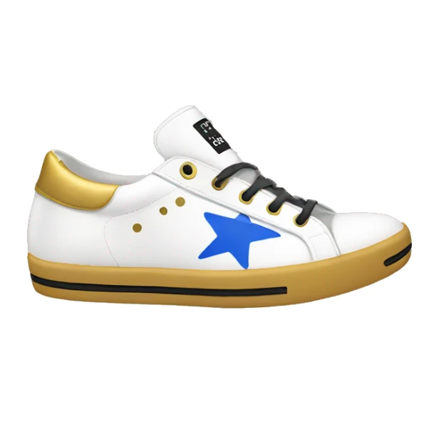Shoes golden goose with stars sticker