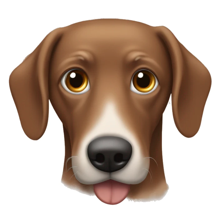 Un perro salchicha de color marrón oscuro con manchas blancas y ojos marrones  sticker