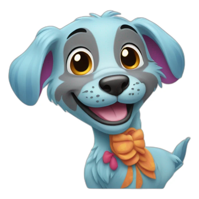 colorful cartoon animal character Disney style sticker