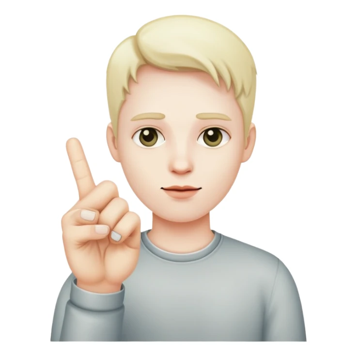 Mad person holding up a middle finger  sticker