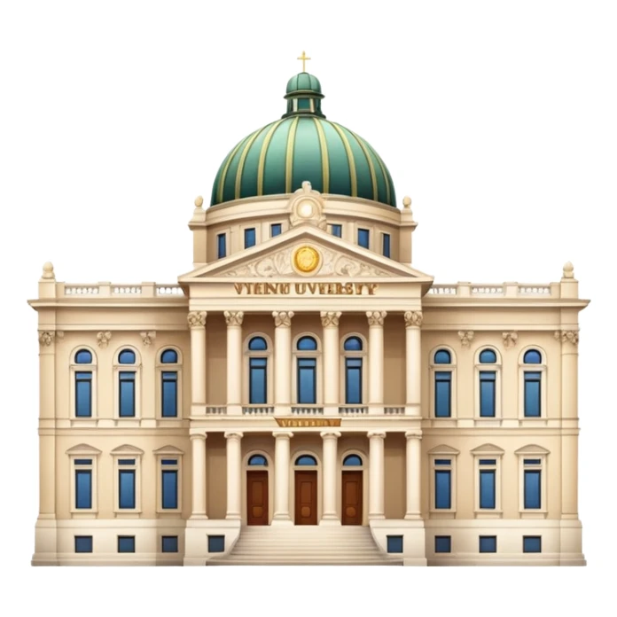 university aesthetic buildung vienna sticker