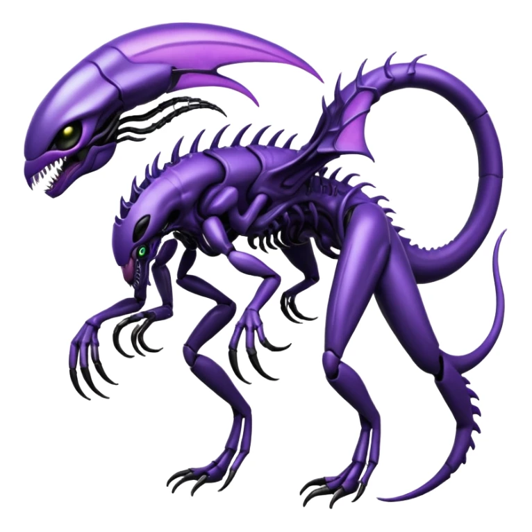 Abstract Venom-Xenomorph-Genesect-Lunala-ET-hybrid-fantasy-creature (full body) sticker