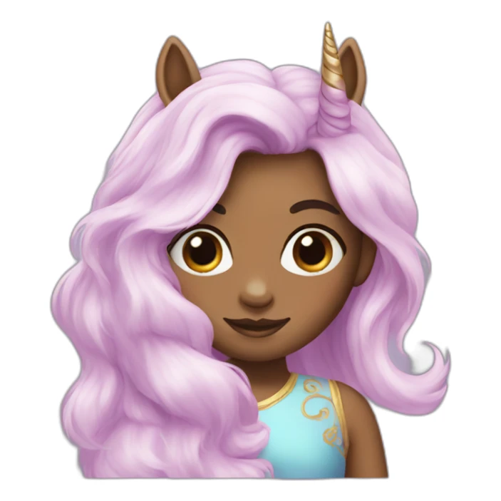 unicorn girl sticker