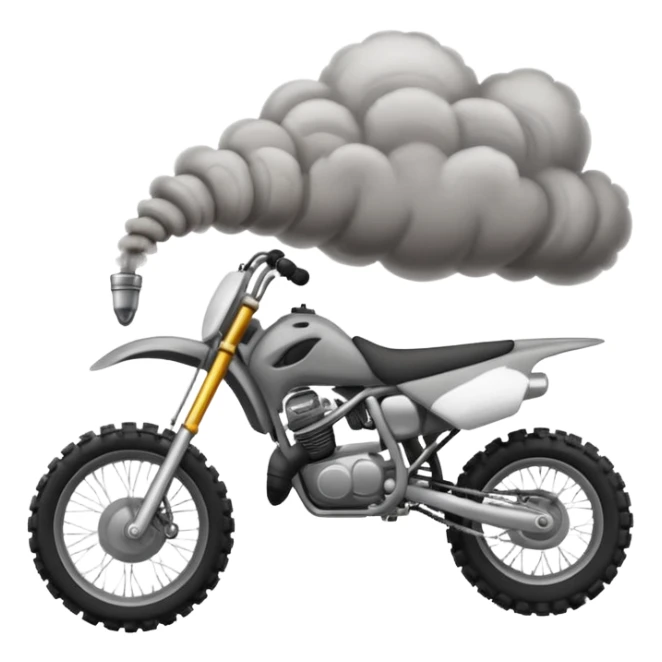 smoke from exhaust dirt bike sticker