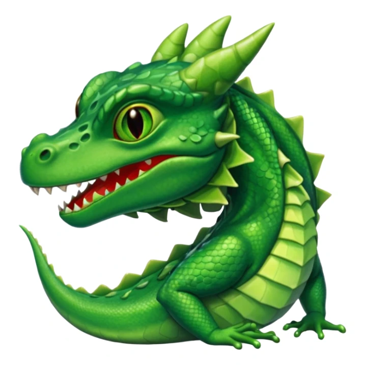 Dragon breathing frog instead of fire sticker