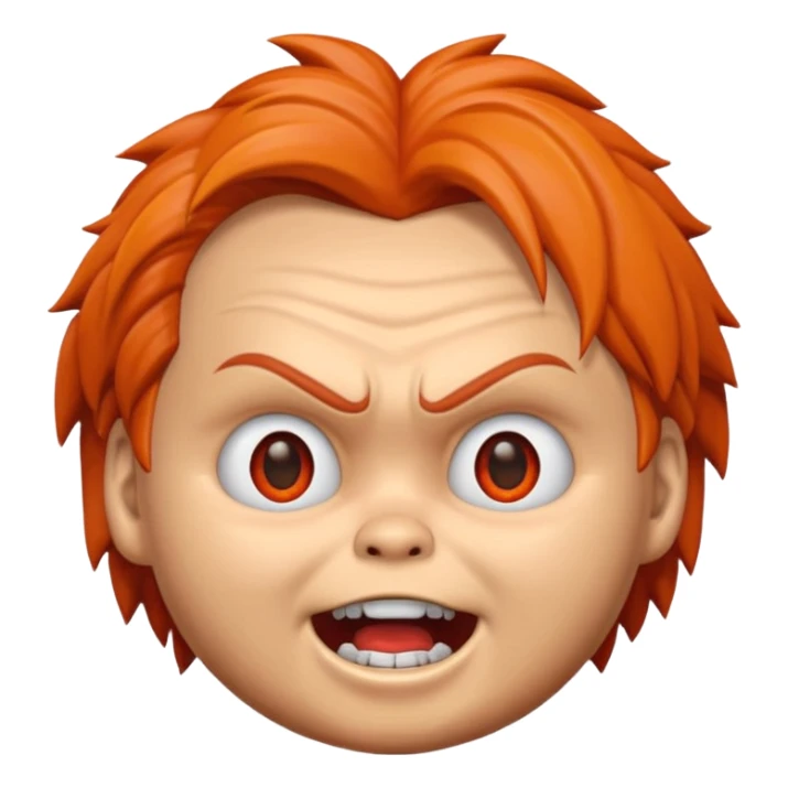 Un emojin de chuky sticker