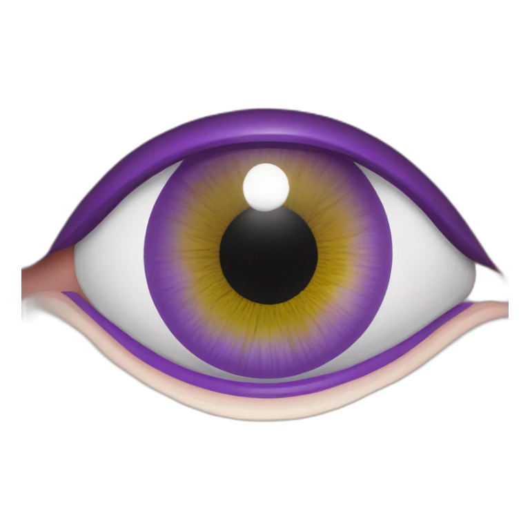 majestic godly violet iris eyeball serious intense symmetrical knowledgable sticker