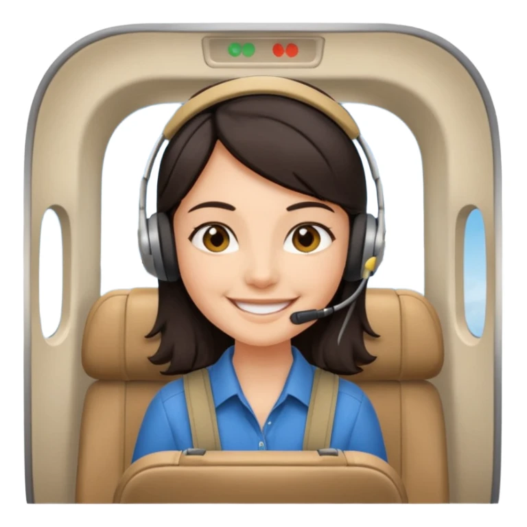 andini fährt mit dem Flugzeug sticker