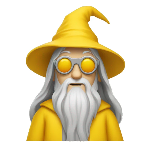 gandalf, yellow clothes, VR Glasses sticker