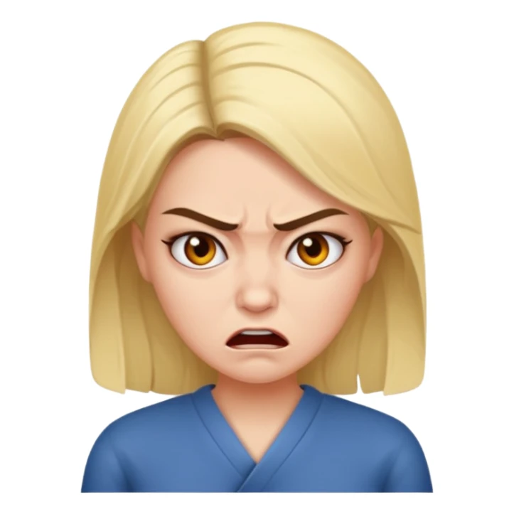 Beautiful woman angry and sick of idiots sticker