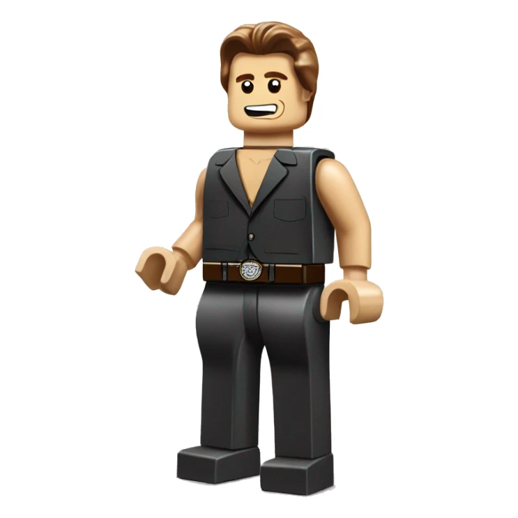Arnold Schwarzenegger lego full body sticker