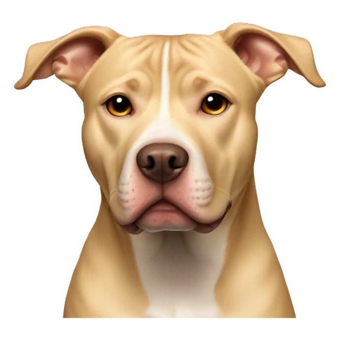 All blonde Pitbull lab mix pitbull ears  sticker