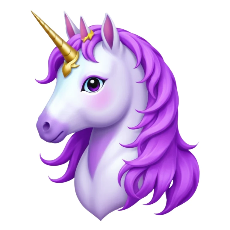 unicorn fantasy purple heart sticker