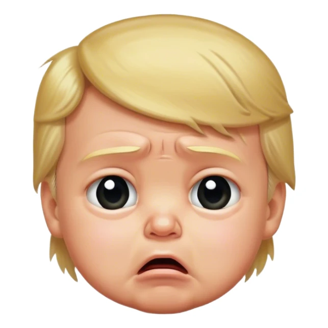 Whining baby Donald trump sticker