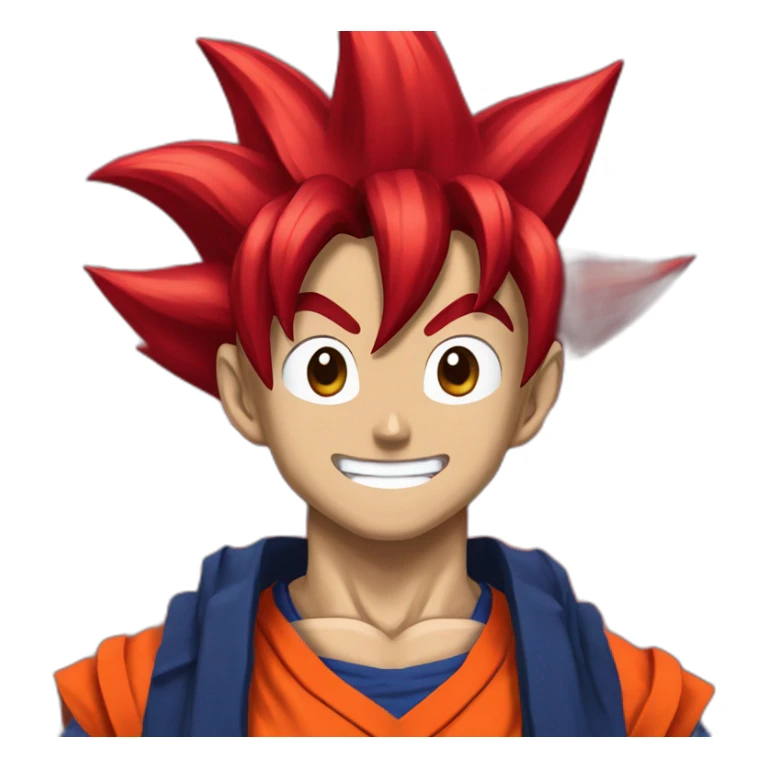 goku using flamengo's shirt sticker