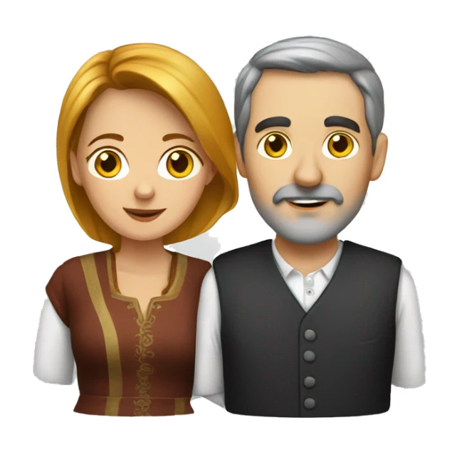 German Woman with turkish husband sticker