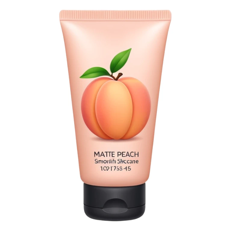 solid color light pinkish peach plain skincare tube sticker
