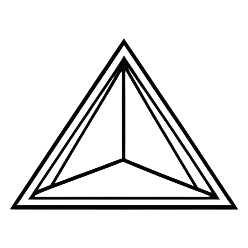 Maya cultural symbol with message theme, strictly only white and deep dark green colors, clean geometric lines, angular, minimalist sticker