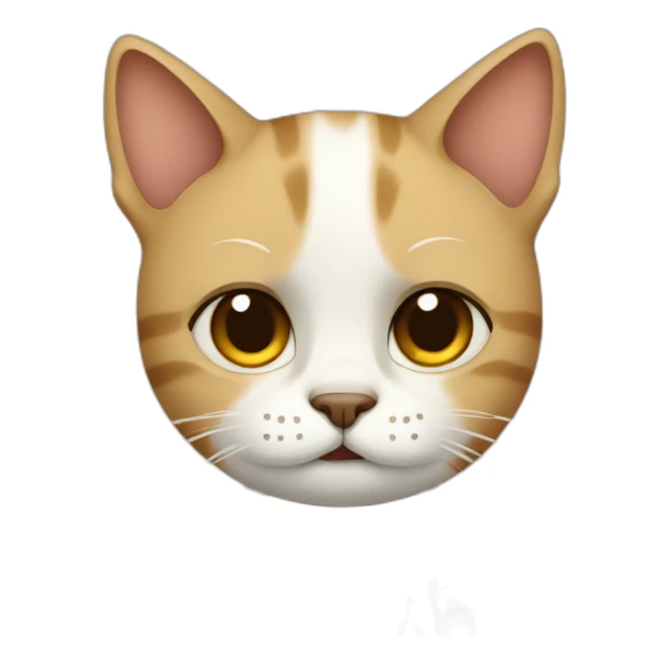 Cat doctor looks sad and cry big tears  sticker