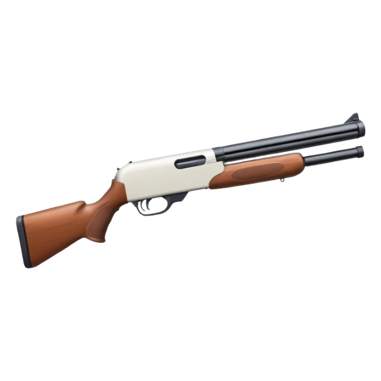 full white SPAS-12 shotgun white-out white white sticker