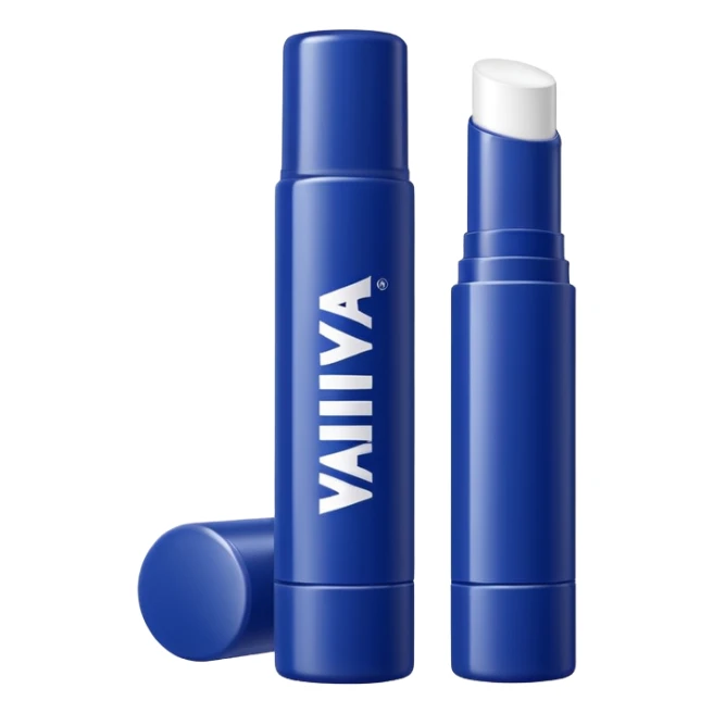 generate an ios genmoji of a NIVEA lip balm sticker