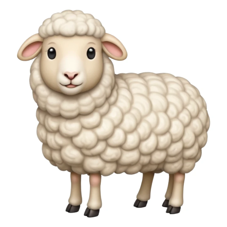 High resolution of   realistic full body sheep without distorted , no extra hybrid sticker
