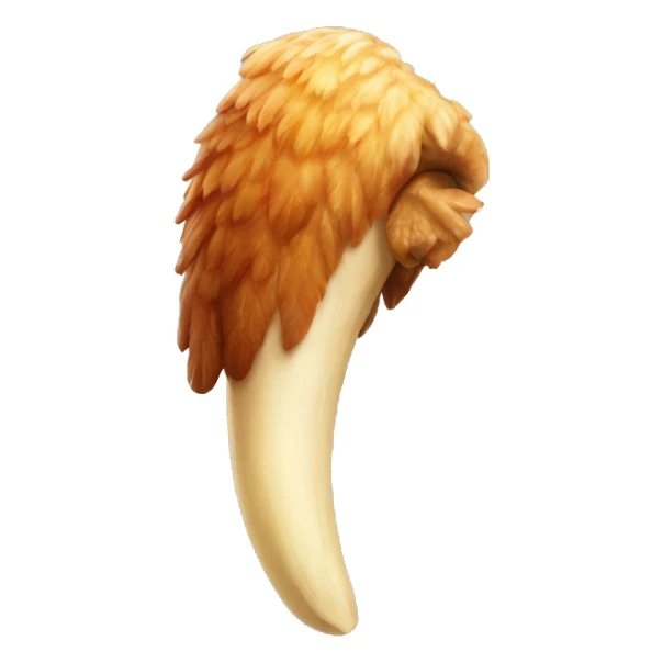 woolly mammoth tusk chicken wing sticker