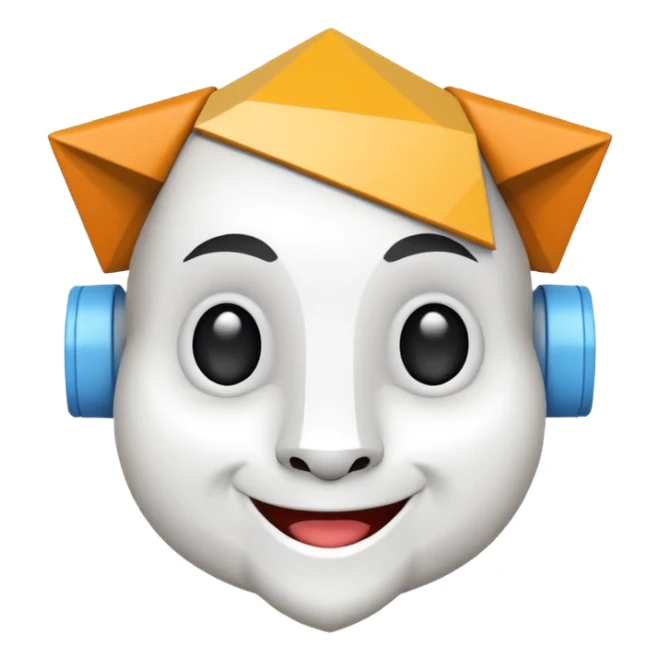 shape of house house head mascot with neck sticker