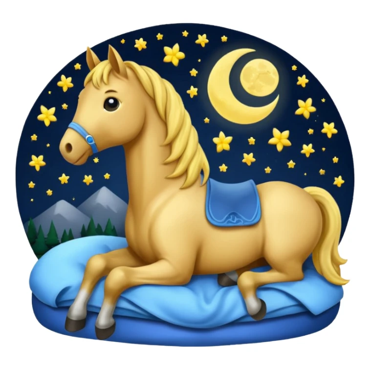 Pferd wünscht gute Nacht  sticker