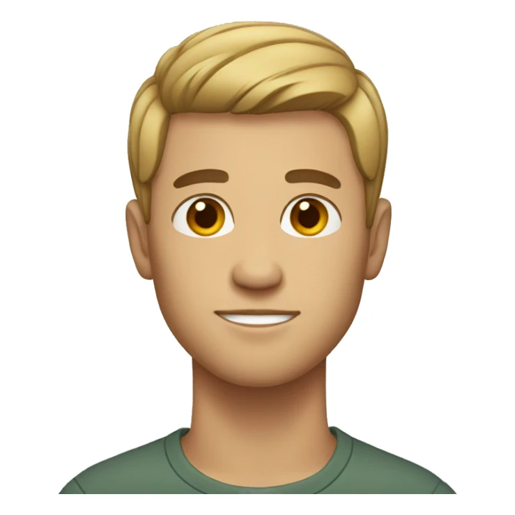 MEN with short hair and normal skin sticker