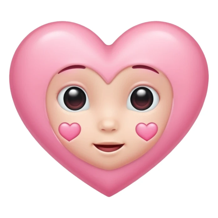 Baby pink heart emoji sticker