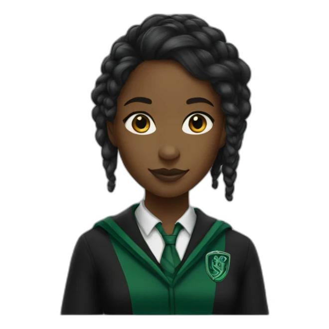 Slytherin black girl sticker