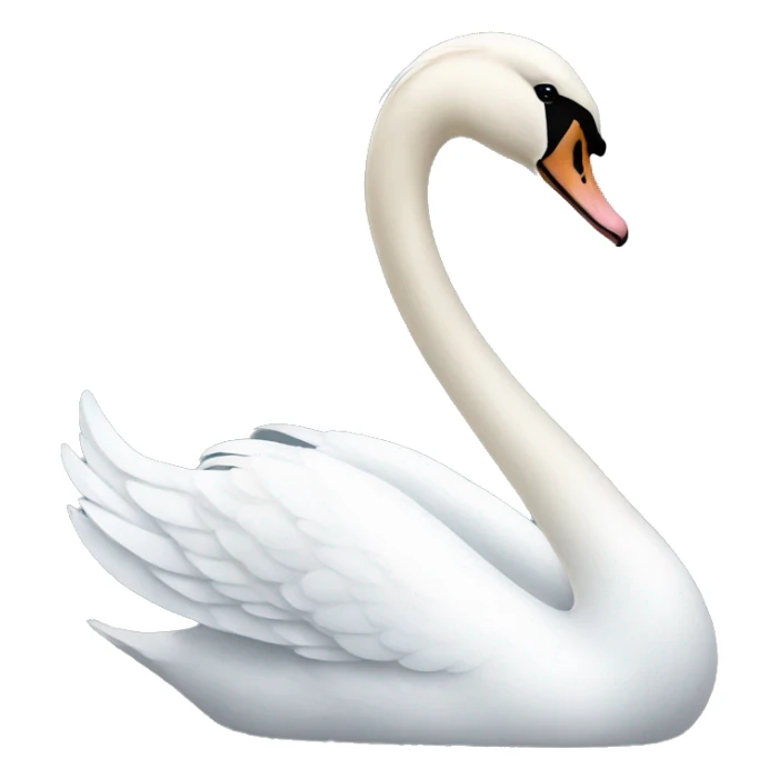 White swan sticker