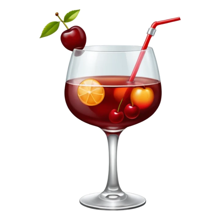 Mach mir einen Cherry Manhattan Cocktail mit wenig Kirschen sticker