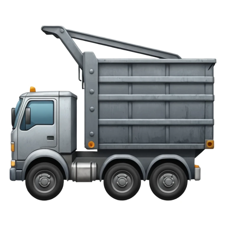 a dumpster truck sticker