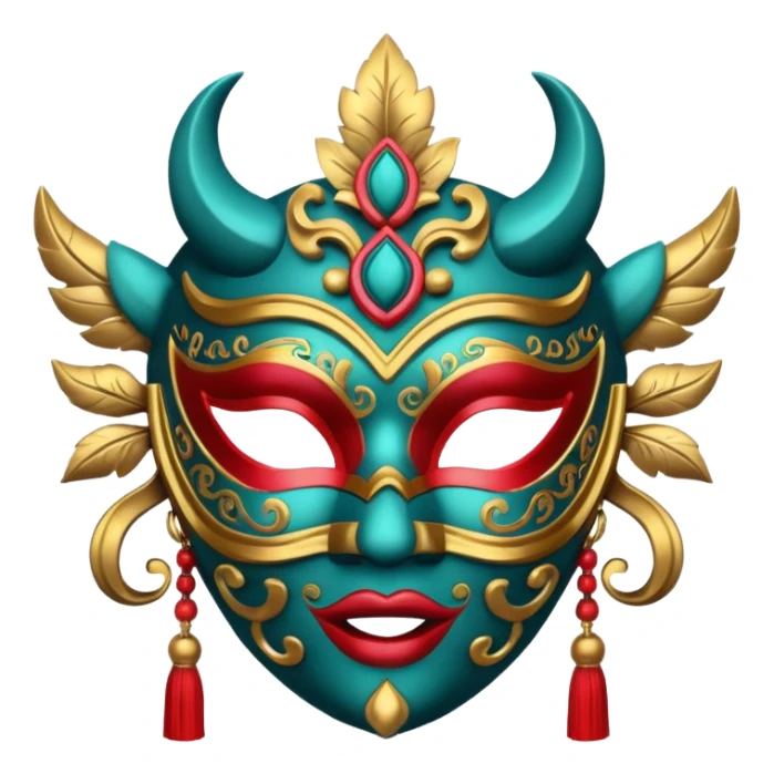 Festival Celebration Mask sticker