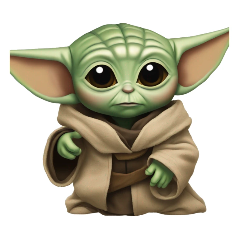Baby Yoda in The Mandalorian sticker