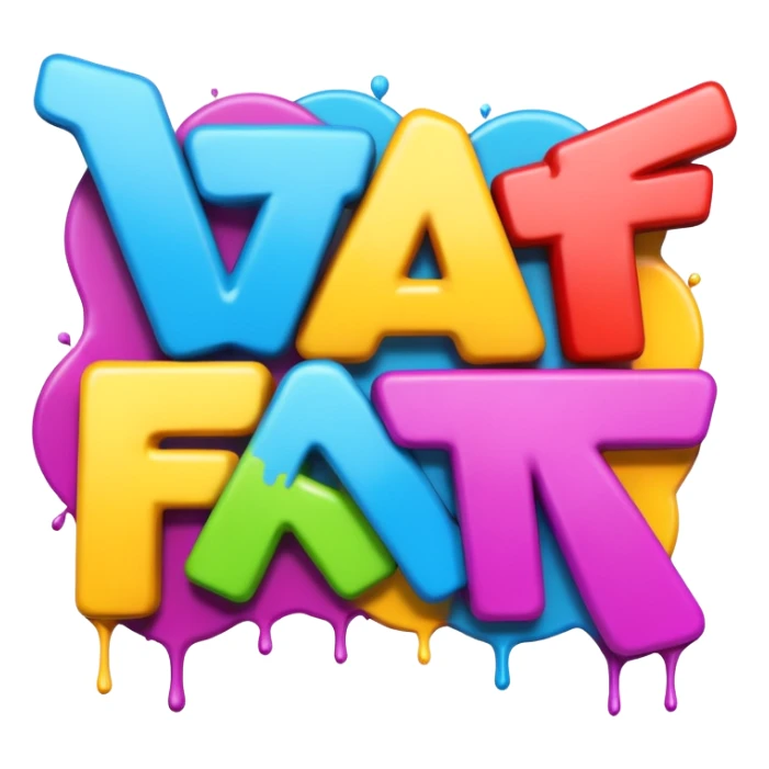 THE WORD FACTS in graffiti sticker
