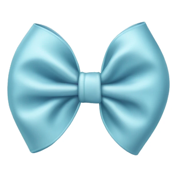 Pale blue bow sticker