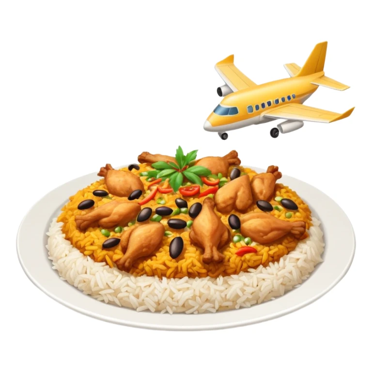 I want one biriyani plate fly in the sky sticker