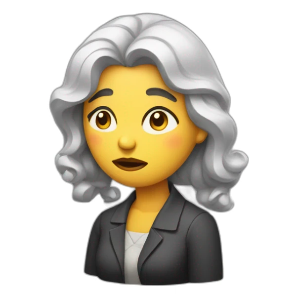 Thinking sad money woman sticker