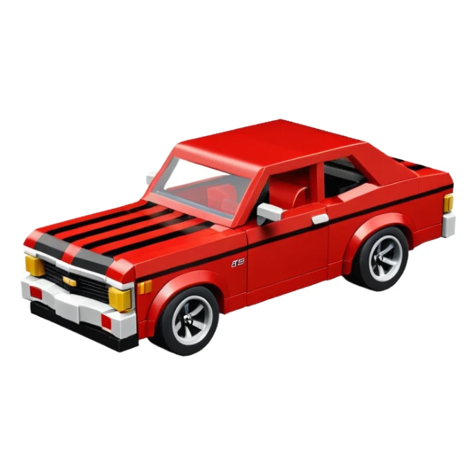 race-bred 1969 Chevy Nova SS Lego  sticker